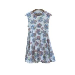 Aritzia talula womens L rose palmetto pastel floral print summer skater dress